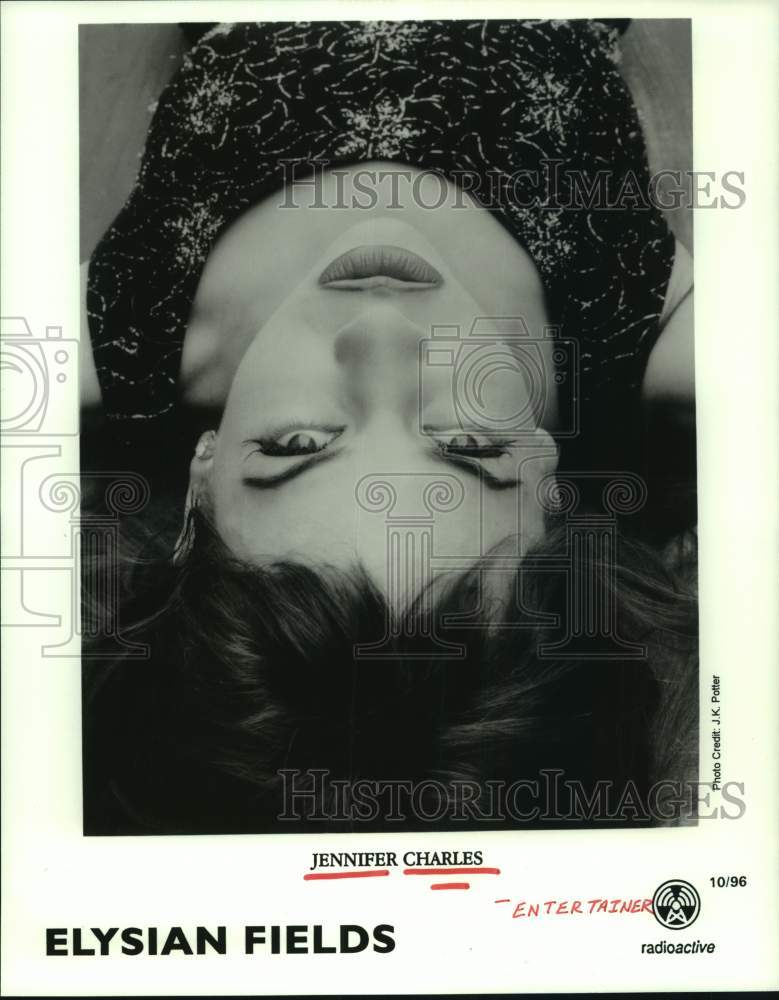 1996 Press Photo Entertainer Jennifer Charles - Historic Images