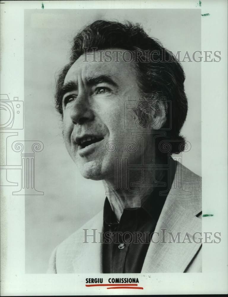 1987 Press Photo Conductor Sergiu Comissiona - Historic Images