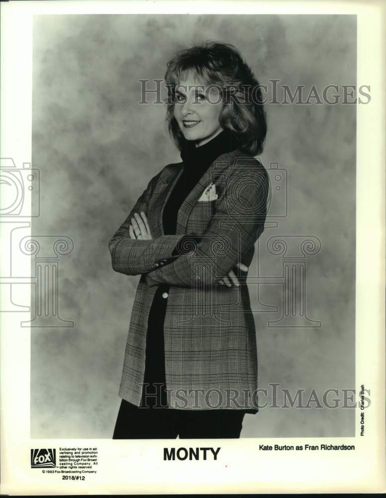 1993 Press Photo Actress Kate Burton stars in &quot;Monty&quot; - Historic Images