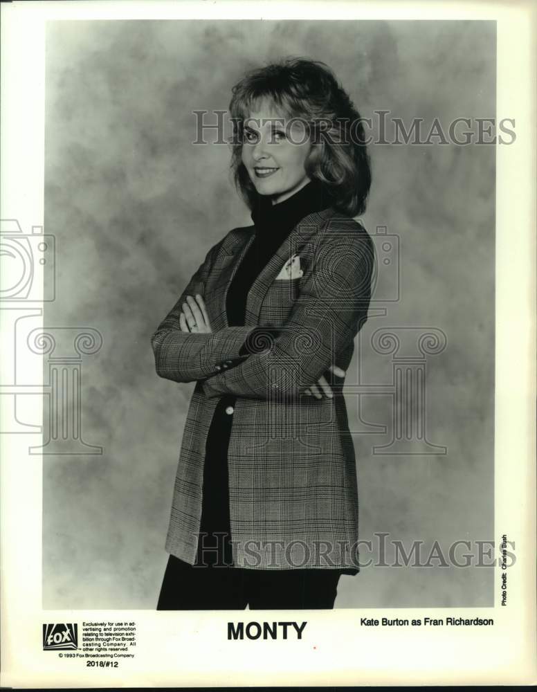 1993 Press Photo Actress Kate Burton stars in "Monty" - Historic Images