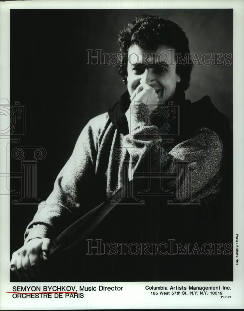 1991 Press Photo Semyon Bychkov, music director of Orchestre De Paris - Historic Images