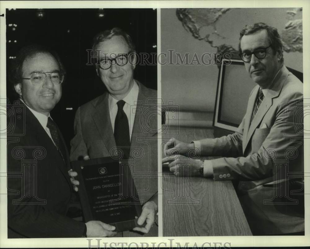 1982 Press Photo John Chancellor, host of "NBC Nightly News" - Historic Images