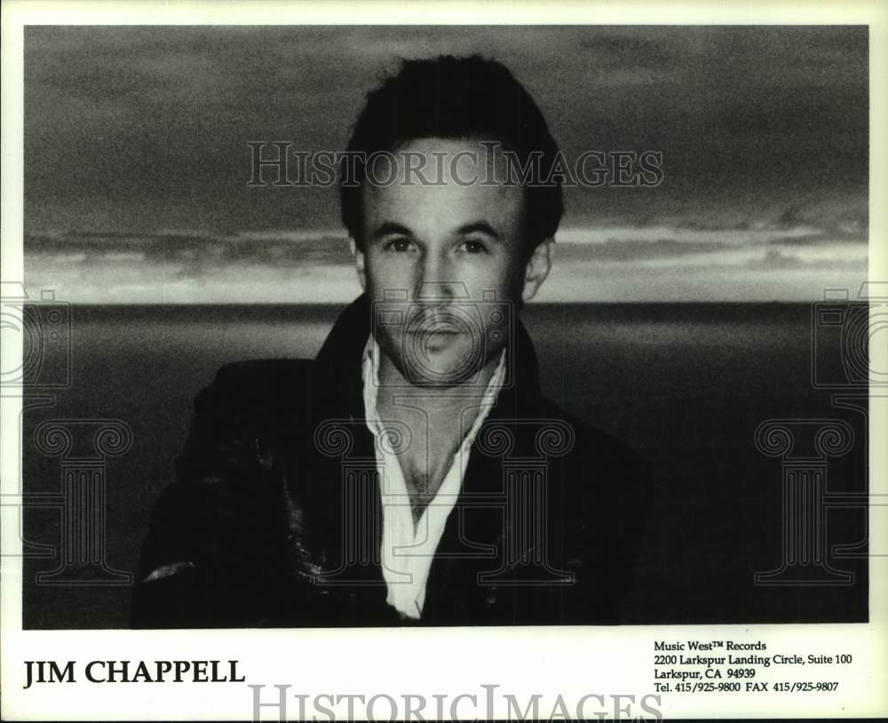 1993 Press Photo Musician Jim Chappell - Historic Images