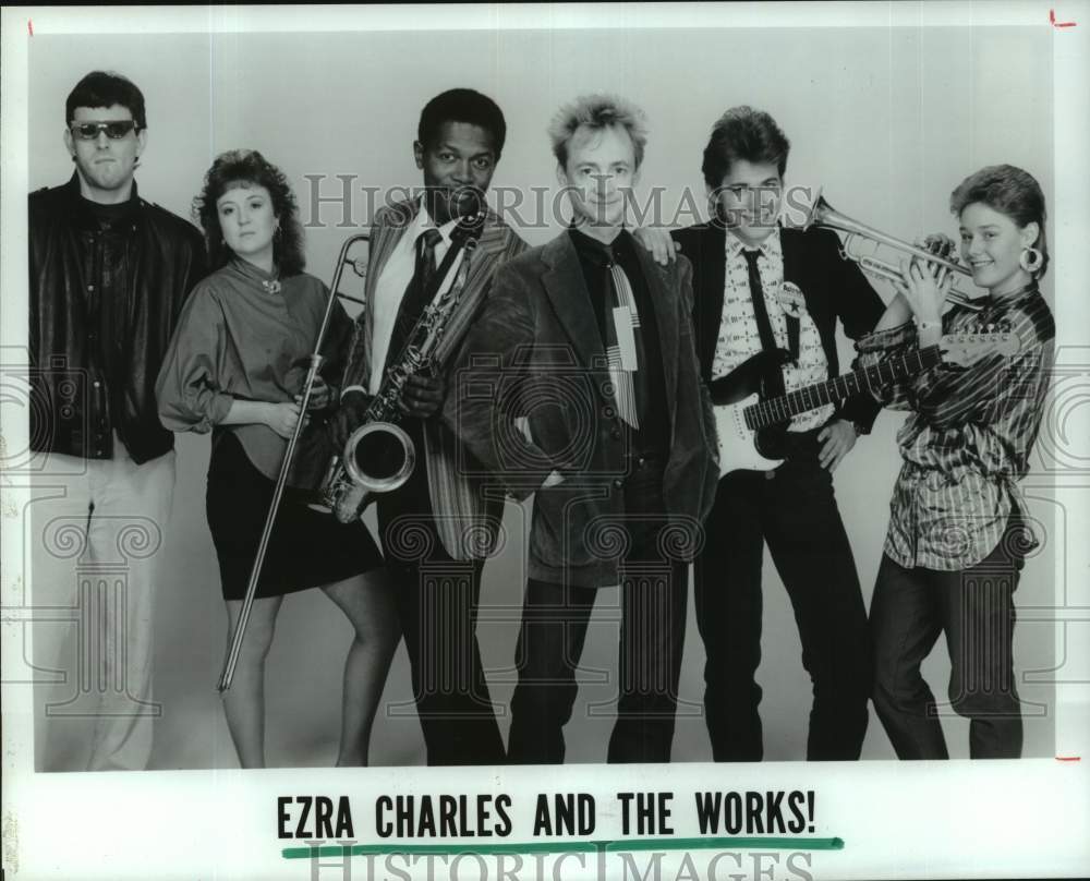 1987 Press Photo Ezra Charles and the Works - Historic Images