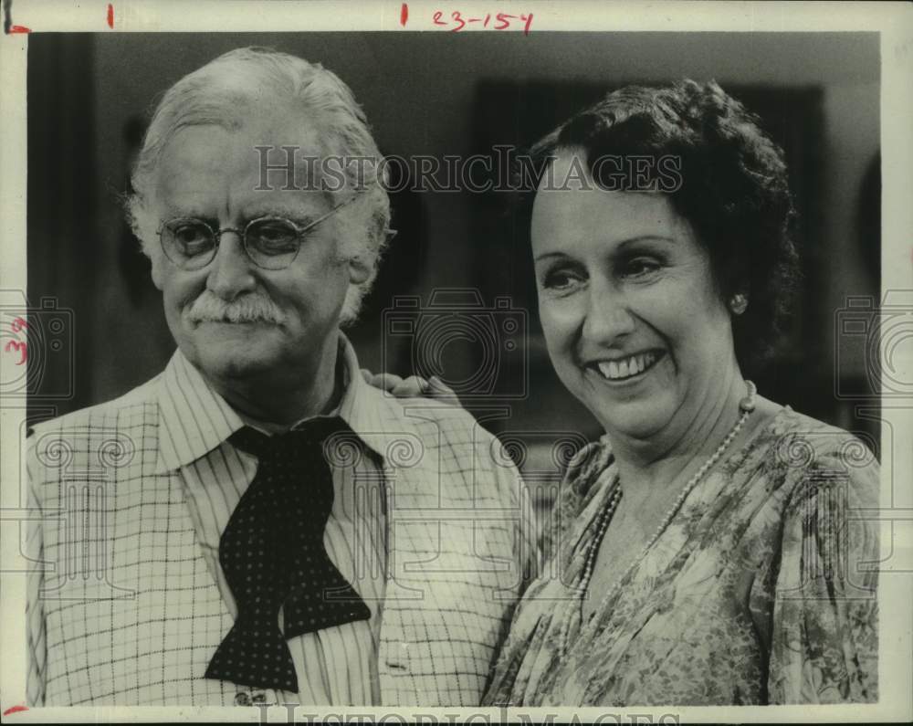 1979 Press Photo Art Carney, Jean Stapleton in "You Can't Take It with You" - Historic Images