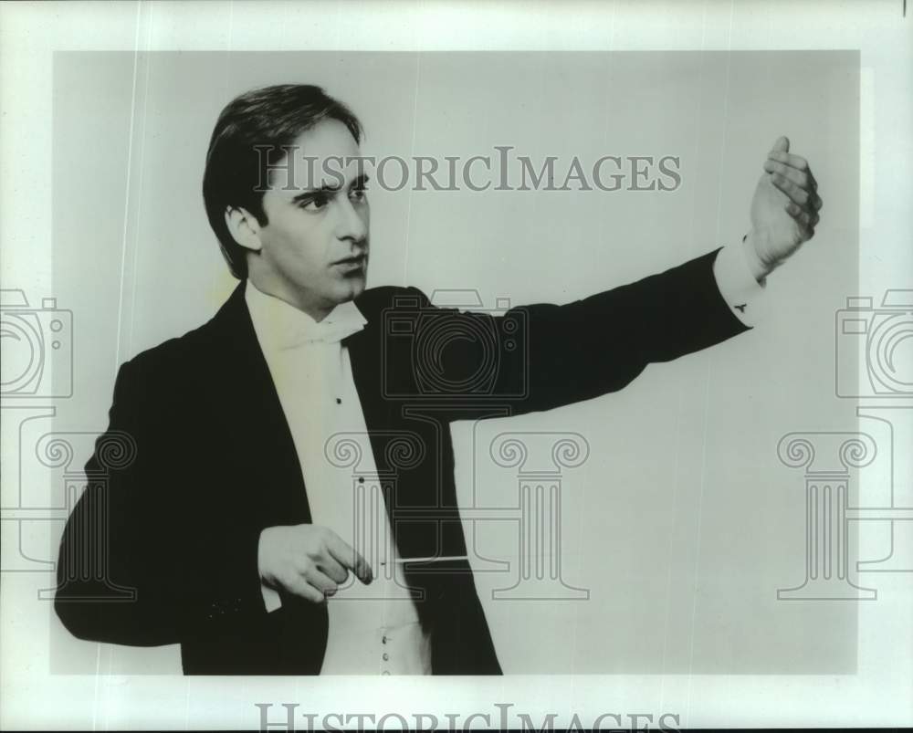 1987 Press Photo James Conlon, Rotterdam Philharmonic Orchestra - Historic Images