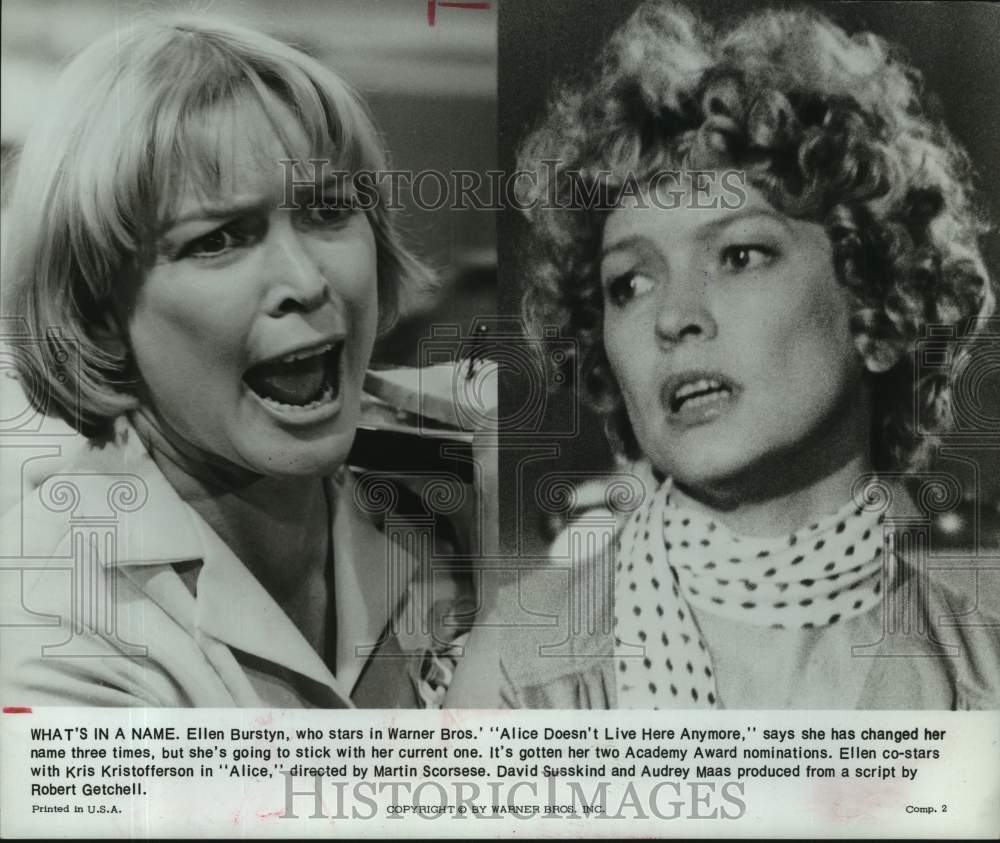 1980 Press Photo Actress Ellen Burstyn in &quot;Alice Doesnâ€t Live Here Anymore&quot; - Historic Images