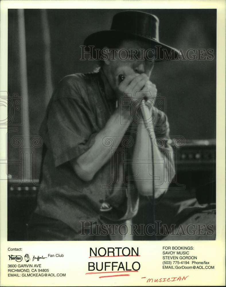 1996 Press Photo Musician Norton Buffalo - Historic Images