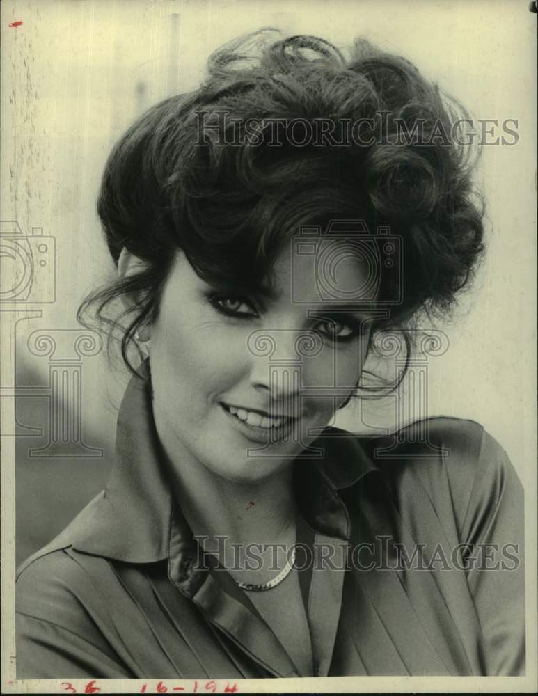 1983 Press Photo Actress Morgan Brittany appears in "Dallas" - Historic Images
