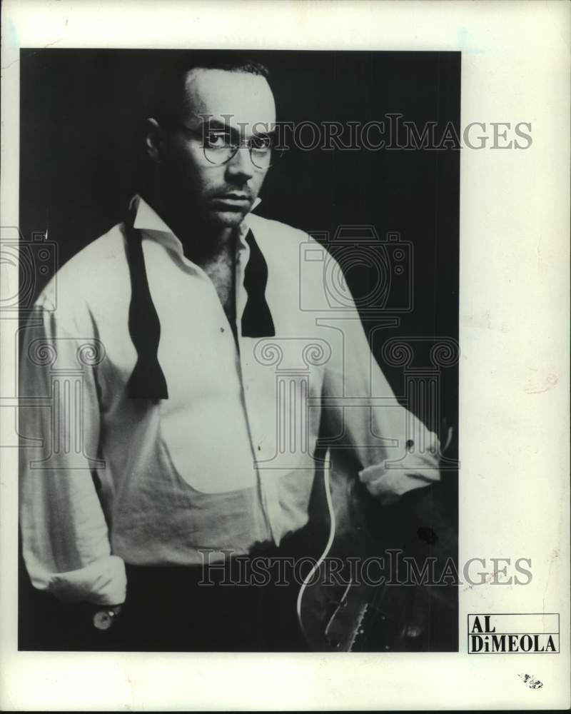 1988 Press Photo Jazz guitarist Al Di Meola to perform at New Arena - Historic Images