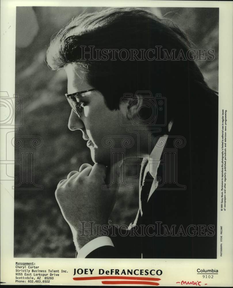 1991 Press Photo Musician Joey DeFrancesco - Historic Images