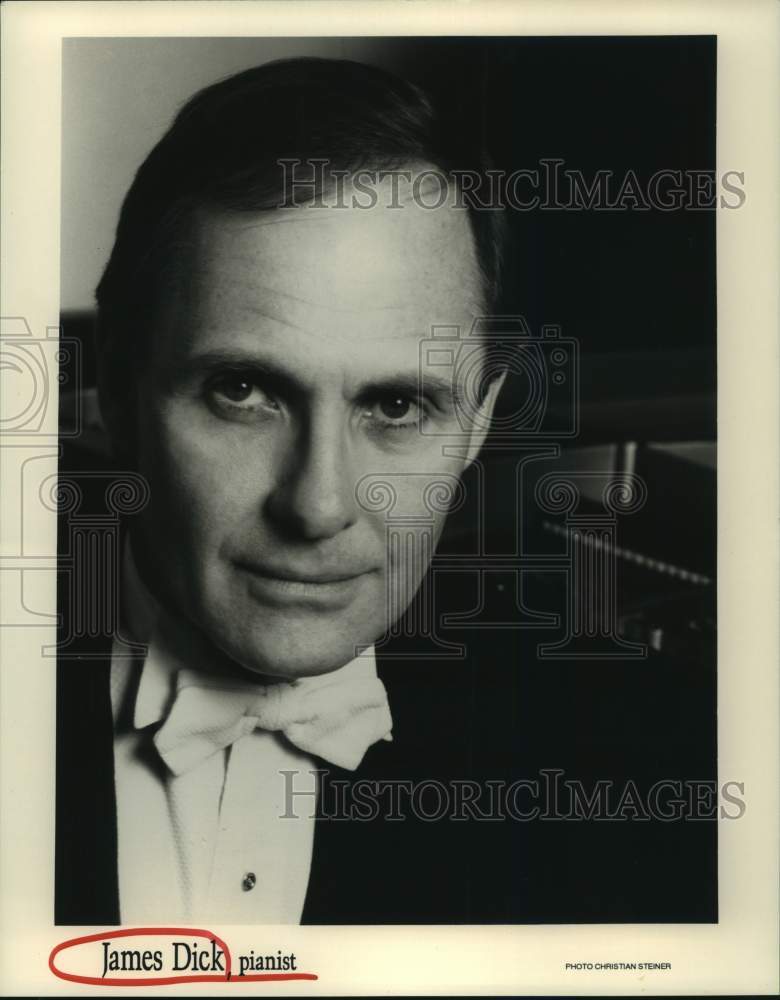 1993 Press Photo Pianist James Dick - Historic Images