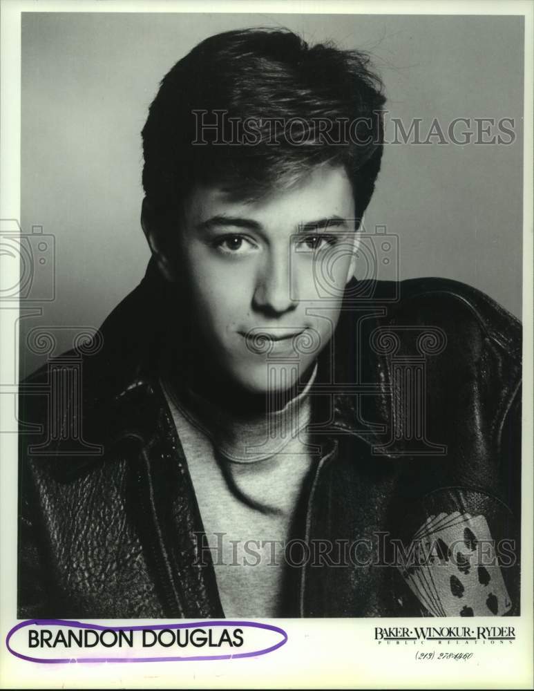 1989 Press Photo Actor Brandon Douglas - Historic Images