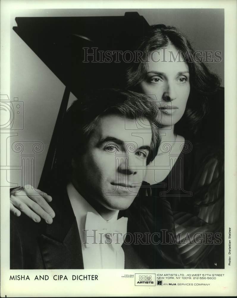 1983 Press Photo Pianists Cipa and Misha Dichter - Historic Images