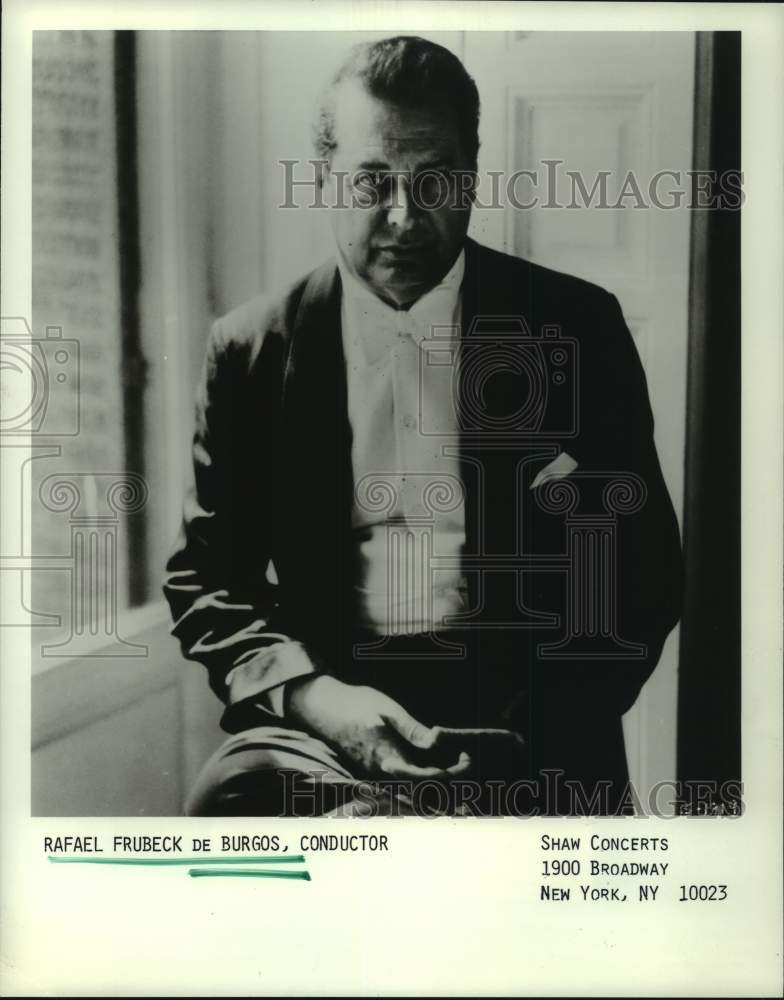 1989 Press Photo Rafael Frubeck de Burgos, Conductor - Historic Images