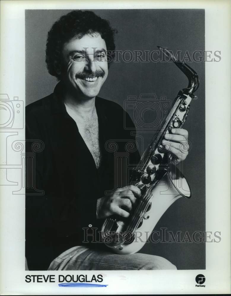 1982 Press Photo Musician Steve Douglas - Historic Images