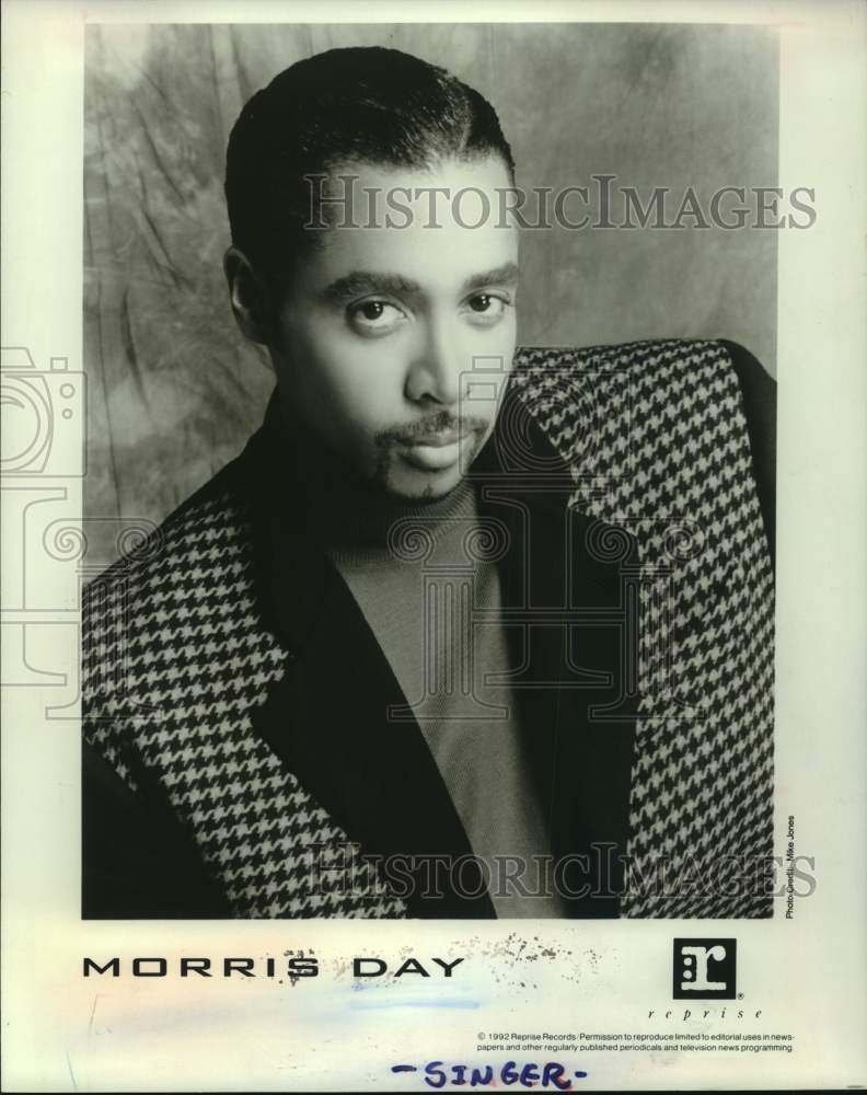 1992 Press Photo Singer Morris Day to perform at The Summit - Historic Images