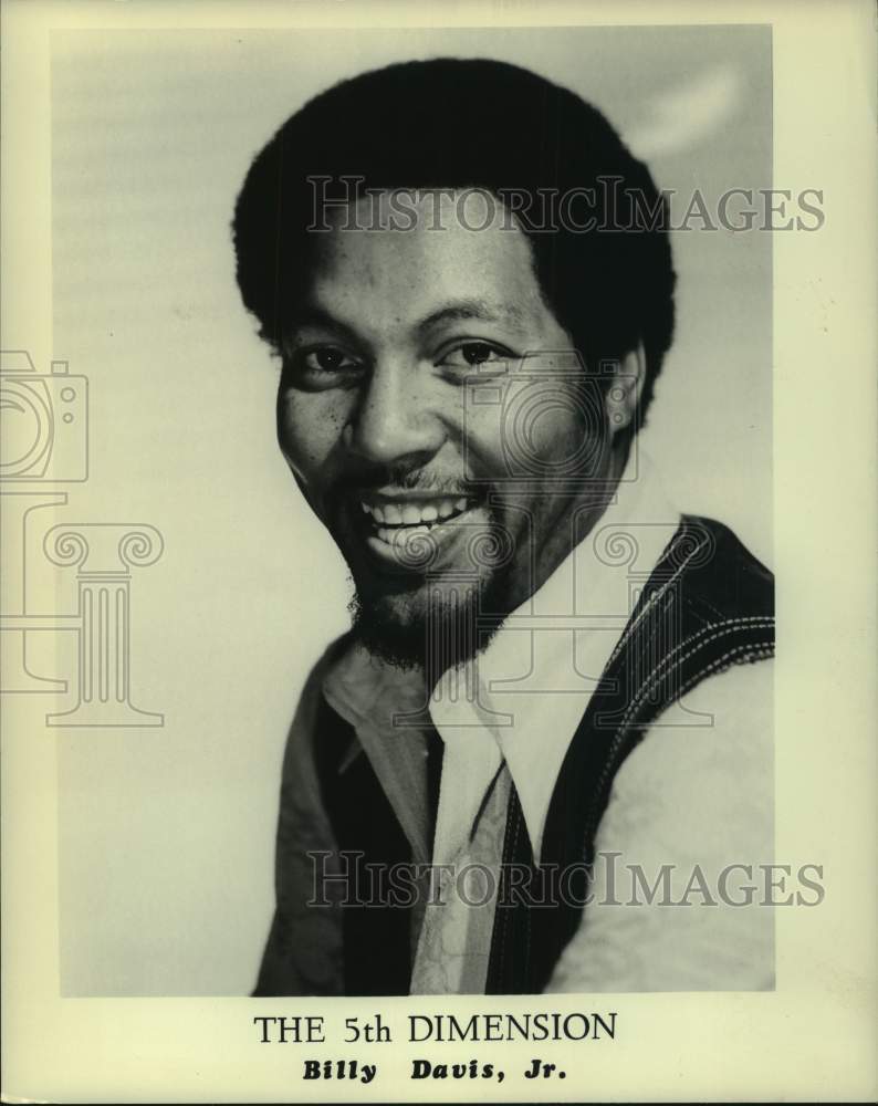 1971 Press Photo Musician Billy Davis Jr. of The 5th Dimension - Historic Images