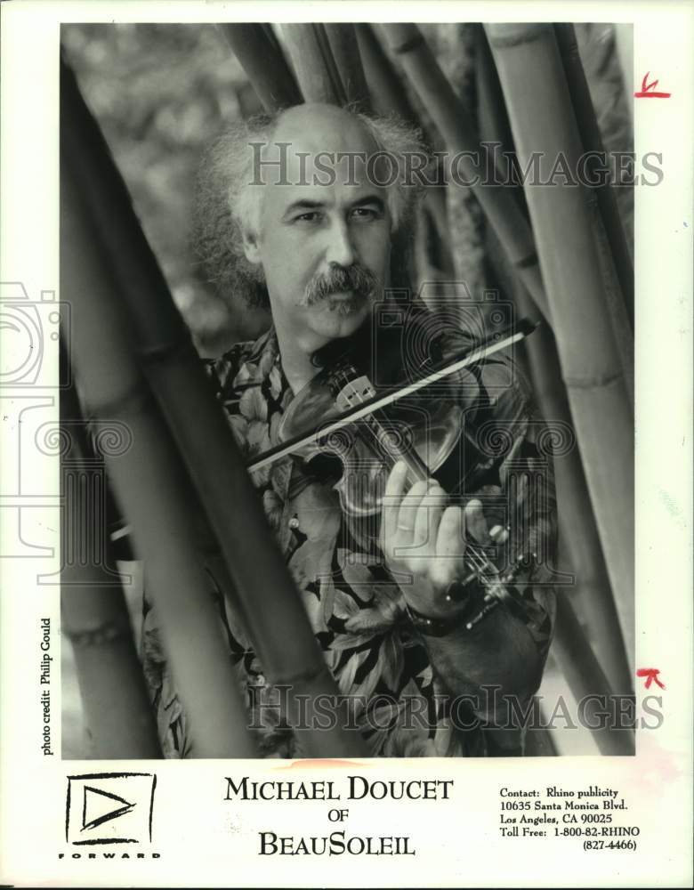 1994 Press Photo Musician Michael Doucet of BeauSoleil - Historic Images