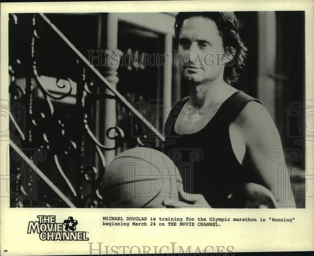 1981 Actor and director Michael Douglas appears in "Running" - Historic Images