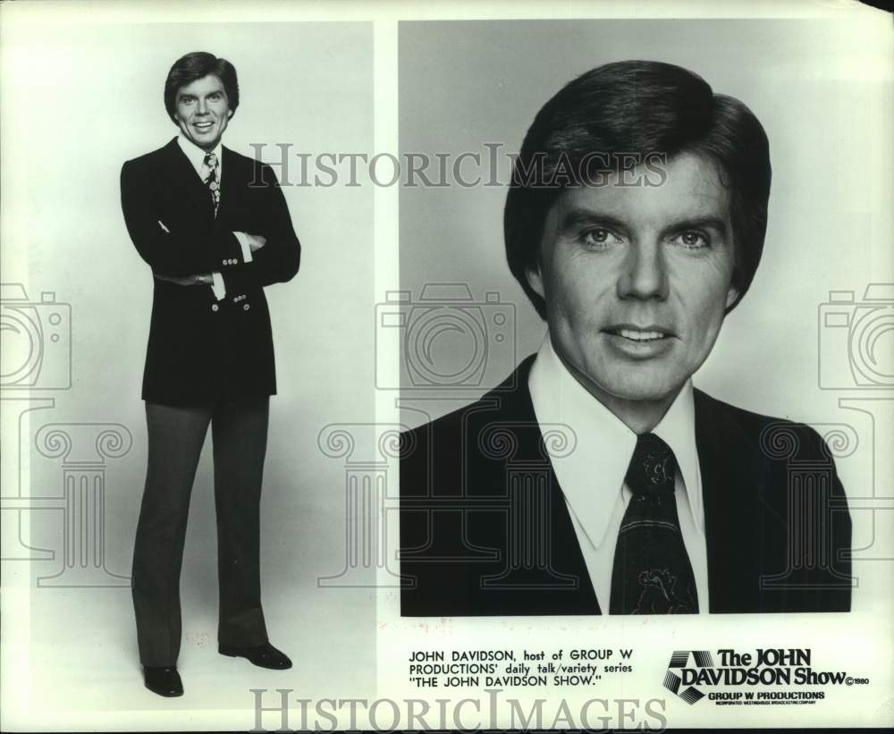 1982 Press Photo John Davidson, Host of &quot;The John Davidson Show&quot; - Historic Images