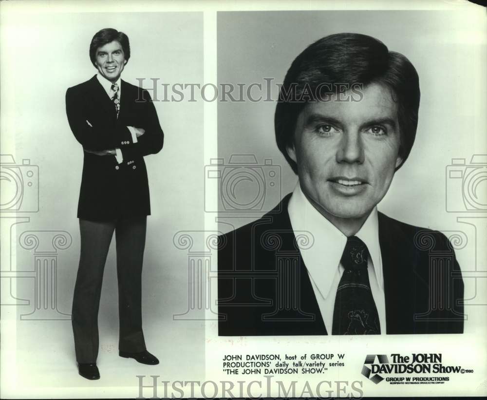 1982 Press Photo John Davidson, Host of "The John Davidson Show" - Historic Images