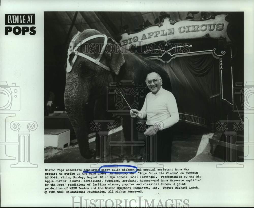 1985 Harry Ellis Dickson in Pops Joins the Circus on Evening at Pops - Historic Images