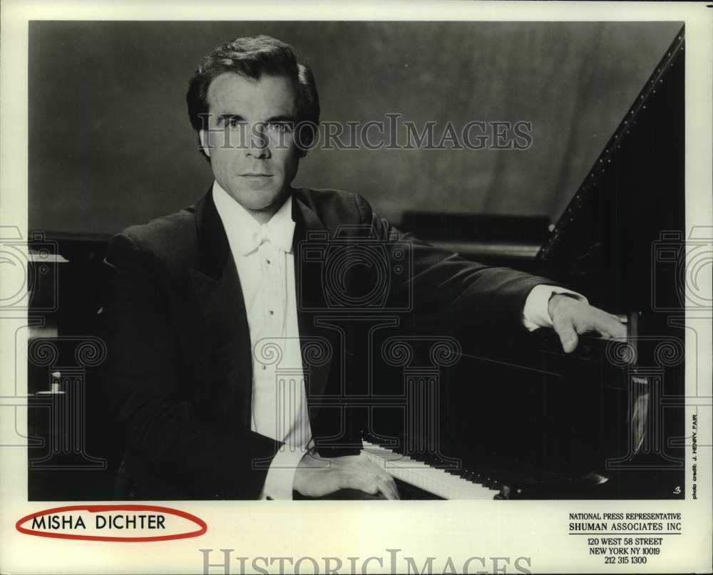 1992 Press Photo Pianist Misha Dichter - Historic Images