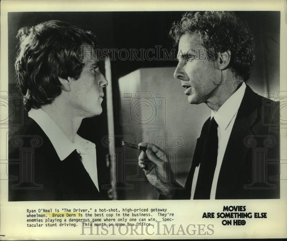 1979 Press Photo Actor Bruce Dern and Ryan O&#39;Neal in &quot;The Driver&quot; - Historic Images