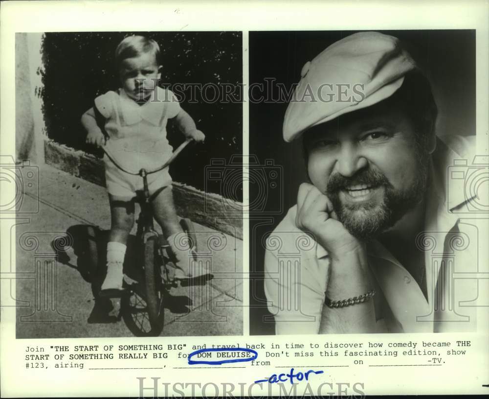 1985 Press Photo Dom DeLuise in "The Start of Something Big" - Historic Images