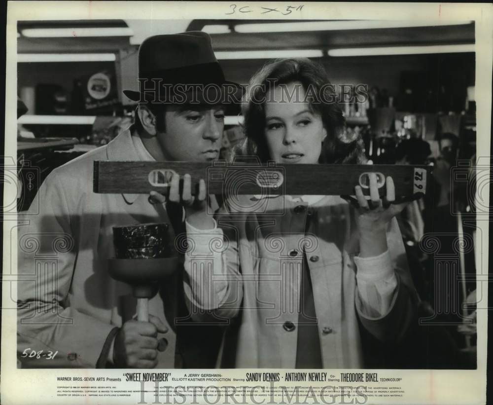 1968 Sandy Dennis and Anthony Newly in &quot;Sweet November&quot;-Historic Images