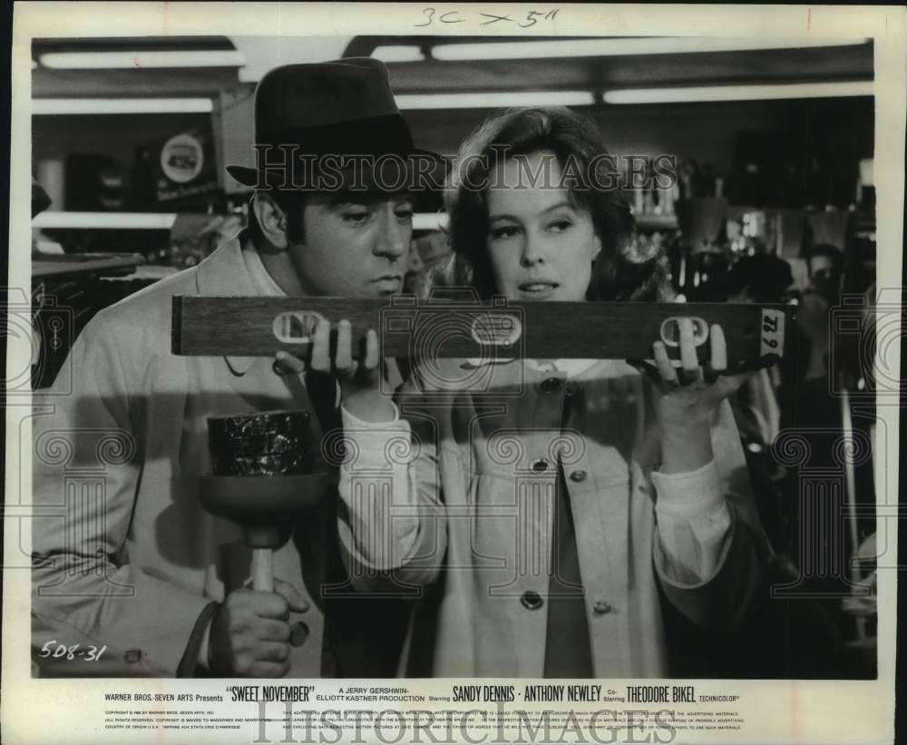 1968 Sandy Dennis and Anthony Newly in "Sweet November"-Historic Images