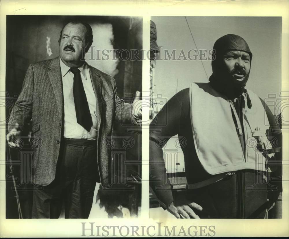 Press Photo Actor William Conrad on &quot;Cannon&quot; - Historic Images