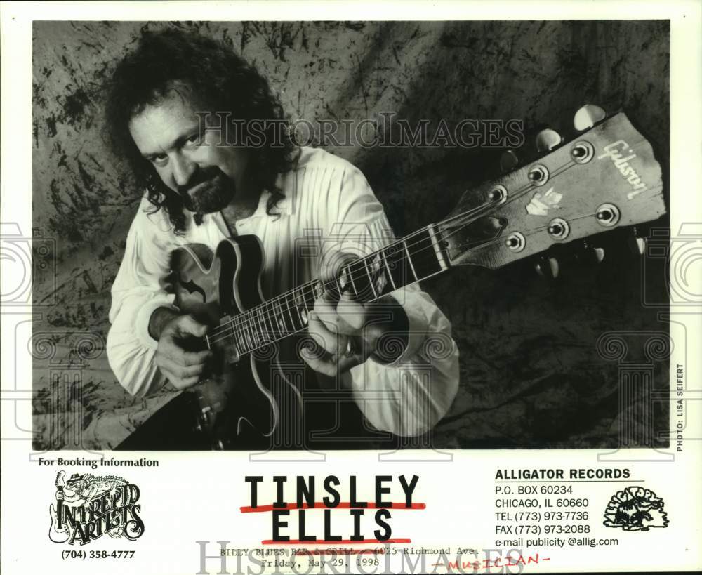 1998 Press Photo Musician Tinsley Ellis - Historic Images