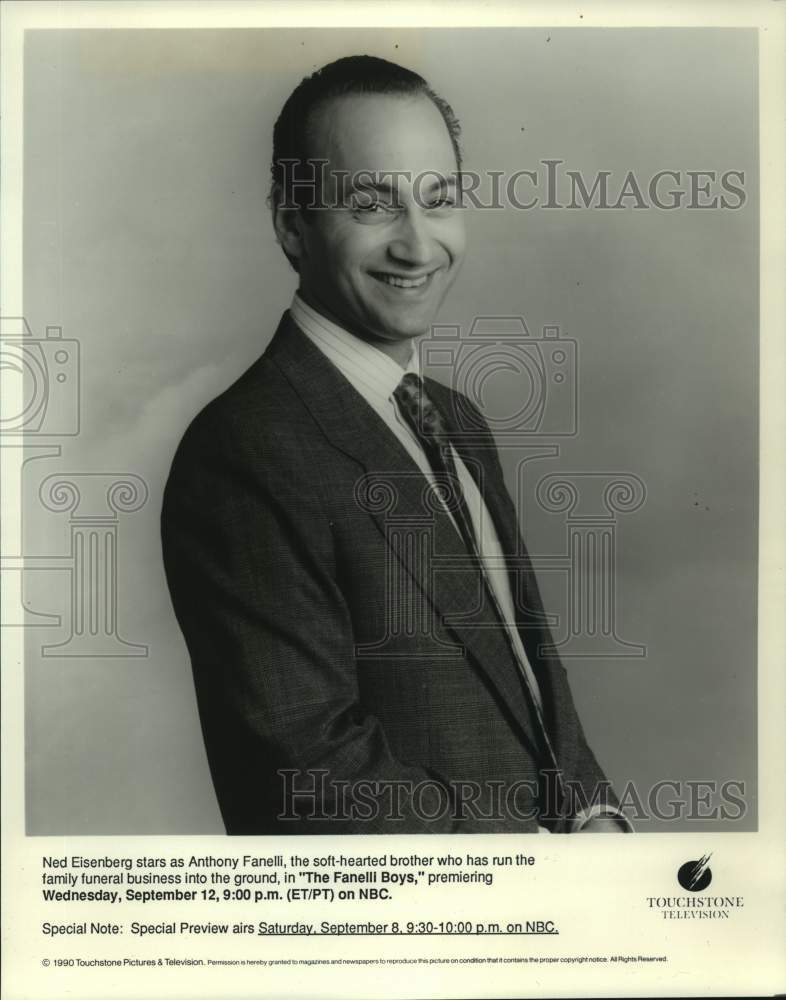1990 Press Photo Actor Ned Eisenberg - Historic Images
