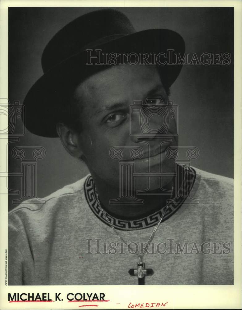 1995 Press Photo Comedian Michael K. Colyar. - Historic Images