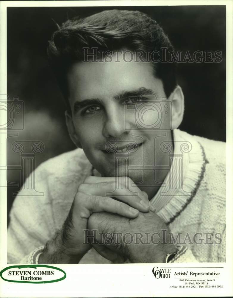 1993 Press Photo Baritone Steven Combs - Historic Images