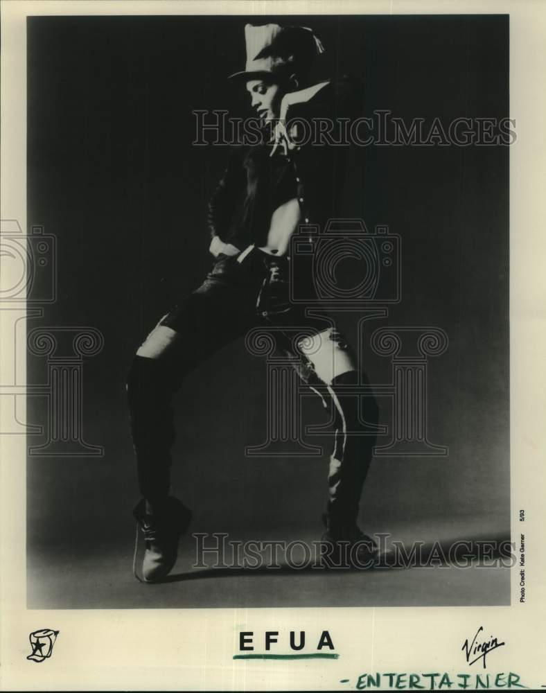 1993 Press Photo Entertainer Efua - Historic Images