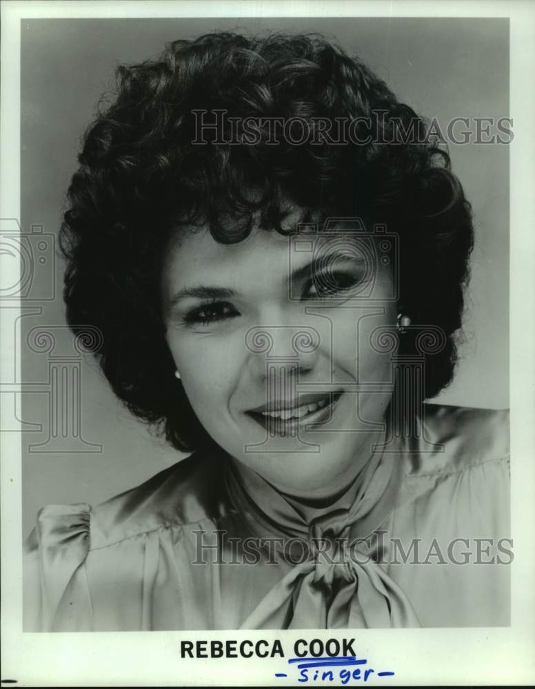 1986 Press Photo Singer Rebecca Cook - Historic Images