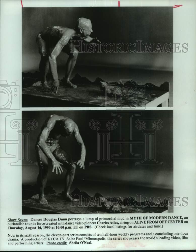 1990 Press Photo Douglas Dunn appears in &quot;Myth of Modern Dance&quot; - Historic Images