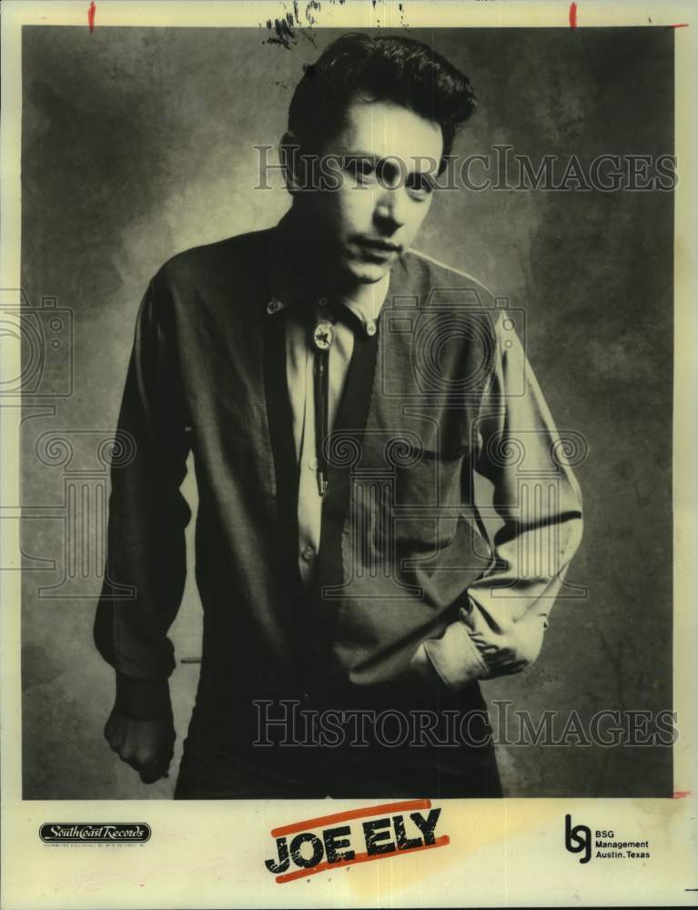 1982 Press Photo Singer Joe Ely - Historic Images