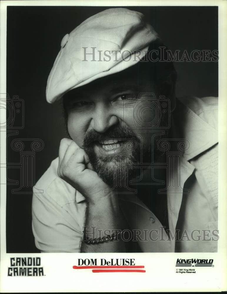1991 Press Photo Comedian Dom DeLuise on "Candid Camera" - Historic Images