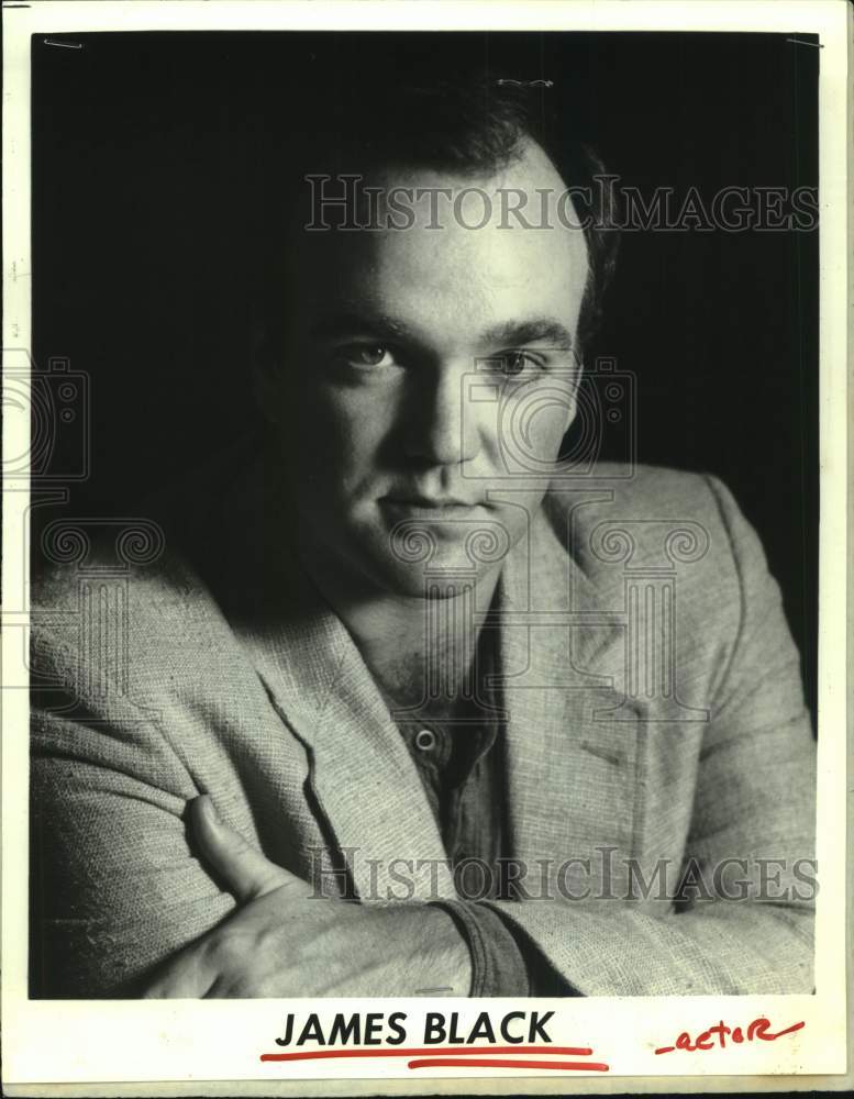 1994 Press Photo Actor James Black with Work History - Historic Images