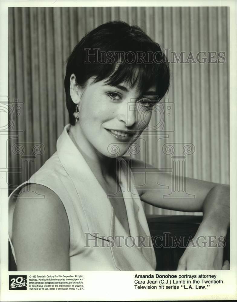 1992 Press Photo Amanda Donohoe in "L.A. Law" - Historic Images