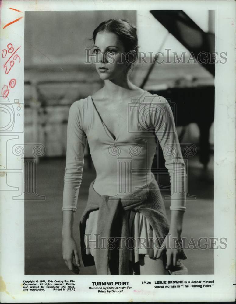 1977 Press Photo Leslie Browne in &quot;Turning Point&quot; - Historic Images