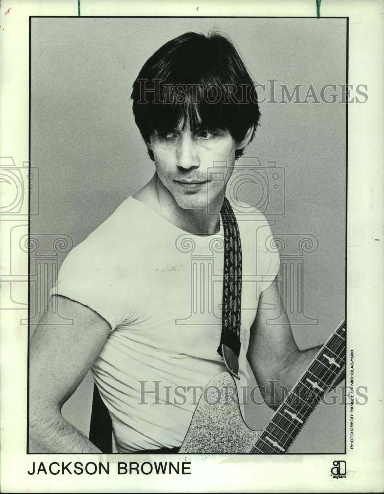 1983 Press Photo Singer Jackson Browne - Historic Images