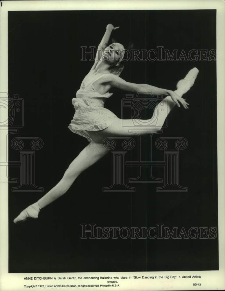 1979 Press Photo Ballerina Anne Ditchburn in "Slow Dancing in the Big City" - Historic Images