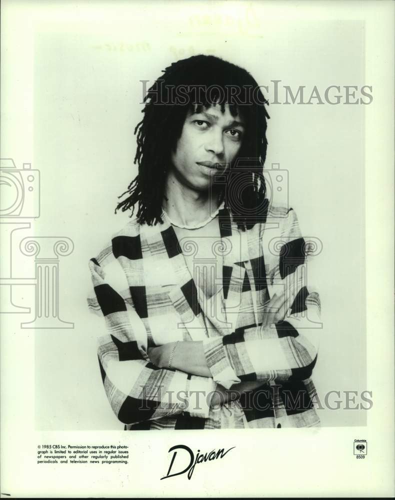1985 Press Photo Pop music singer Djavan - Historic Images
