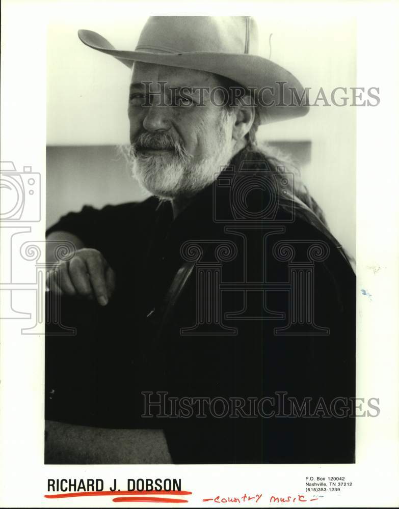 1996 Press Photo Country music entertainer Richard J. Dobson - Historic Images