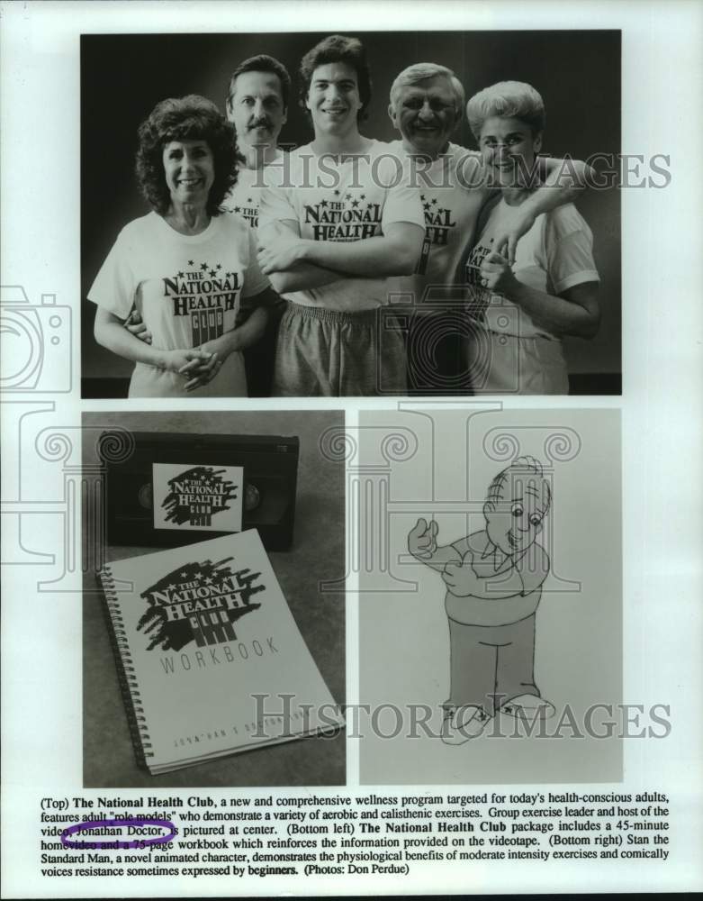 1988 The National Health Club Puts Out Adult Exercise Package - Historic Images